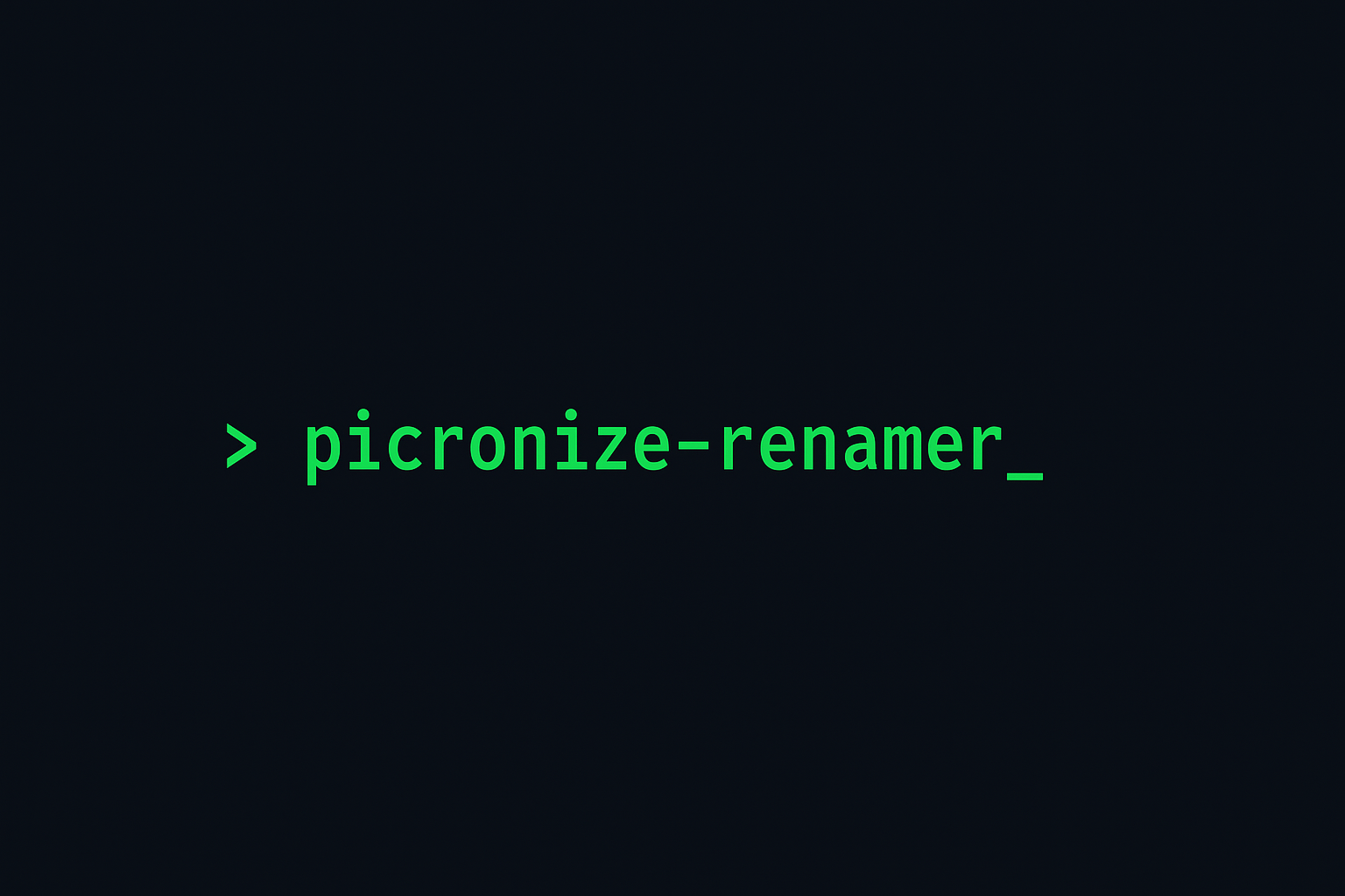 Picronize Renamer